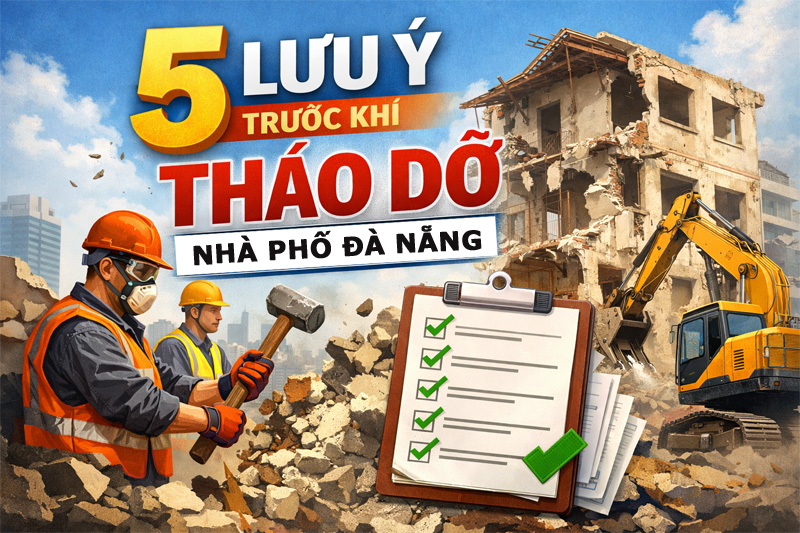 5 lưu ý quan trọng về giấy tờ trước khi Tháo Dỡ Nhà Phố Đà Nẵng để tránh gián đoạn thi công