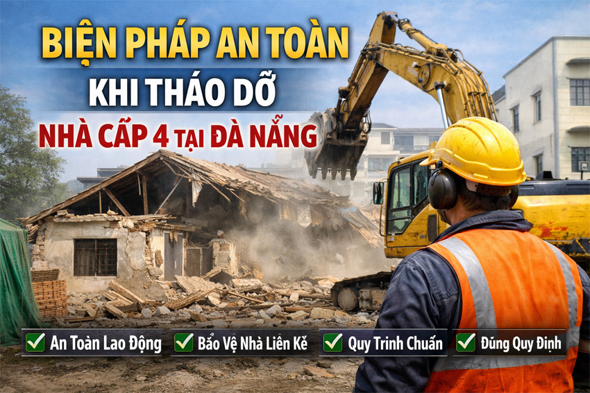 Biện Pháp An Toàn Khi Tháo Dỡ Nhà Cấp 4 Tại Đà Nẵng