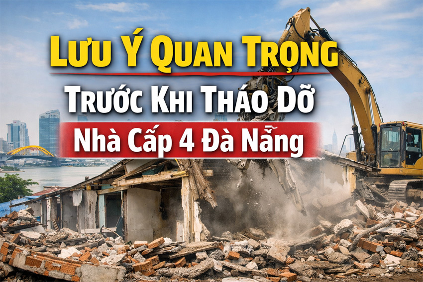 Lưu ý quan trọng trước khi tháo dỡ nhà cấp 4 tại Đà Nẵng