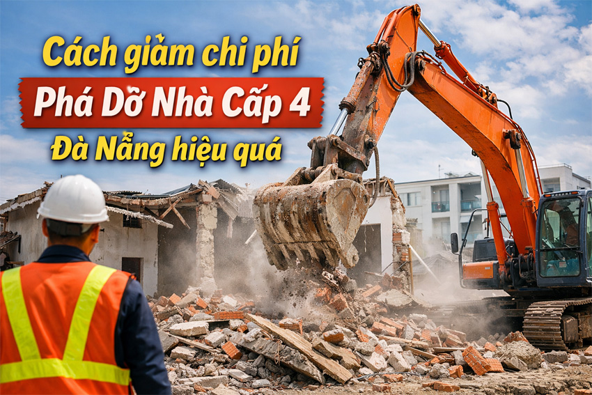Cách Giảm Chi Phí Phá Dỡ Nhà Cấp 4 Đà Nẵng Hiệu Quả