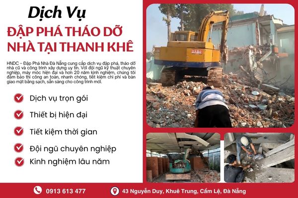<p style="text-align: center;"><strong id="docs-internal-guid-41a5bf9c-7fff-73fb-c63a-2c2283859207">Đập Ph&aacute; Th&aacute;o Dỡ Nh&agrave; Tại Thanh Kh&ecirc;</strong></p>